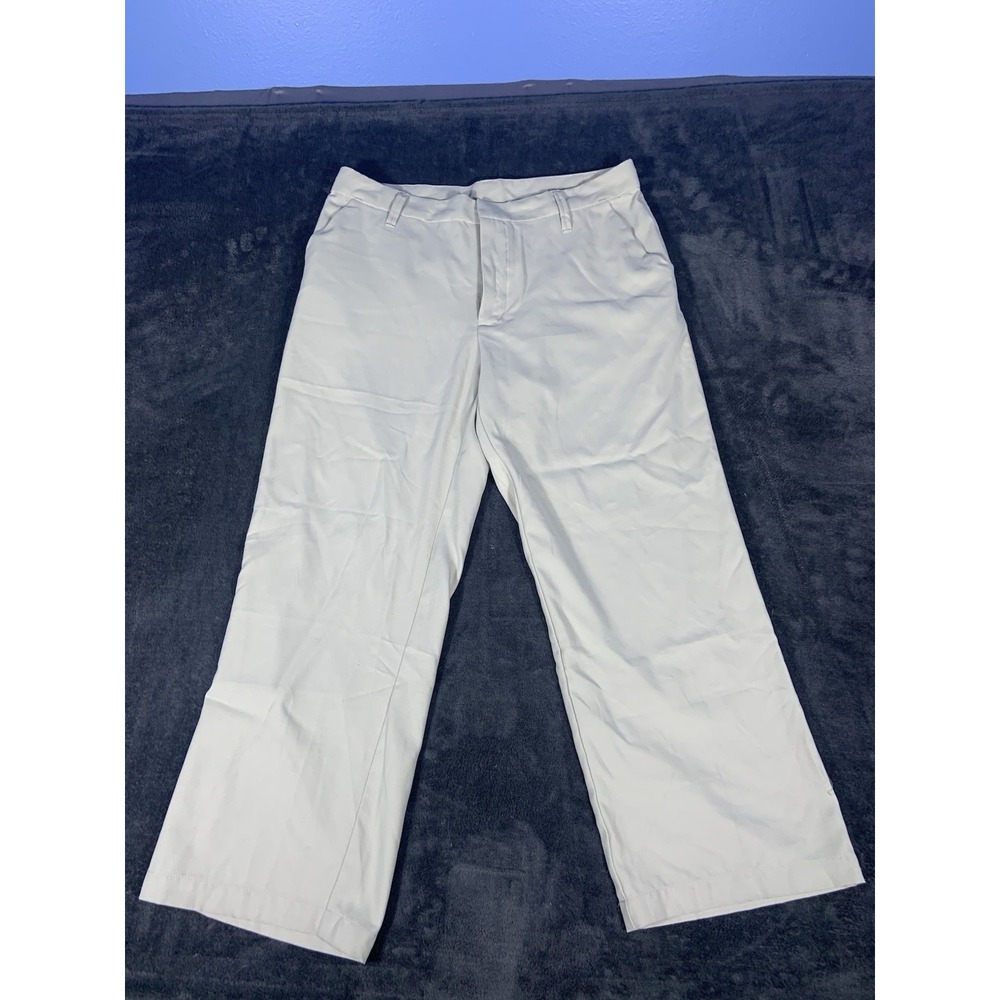 Vtg Patagonia Women's Capri Cropped Pant Size 12 Beige Hiking Outdoors Gorp
